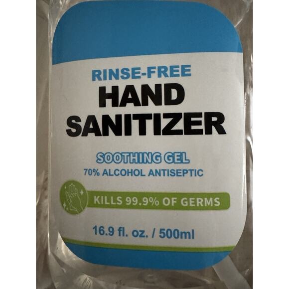 Set Of 3 RINSE FREE Hand Soothing gel Hand Sanitizer 16.9 Fl Oz Each NEW - Picture 3 of 5